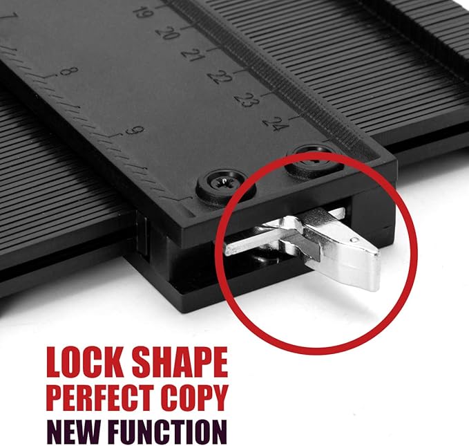 Saker Contour Gauge Profile Tool- Adjustable Lock-Precisely Copy Irregular - Image 3