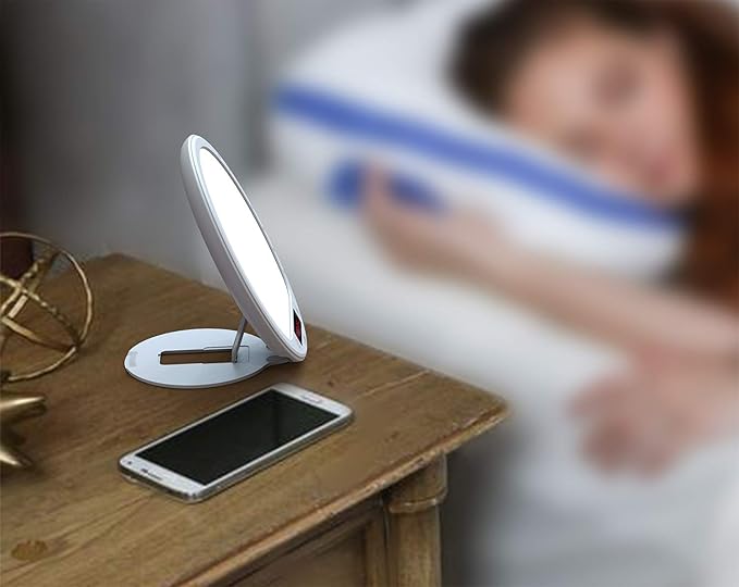 JUXLamp Light Therapy Alarm Clock Wake up Light 10000 lux Sunrise lamp Bright - Image 6