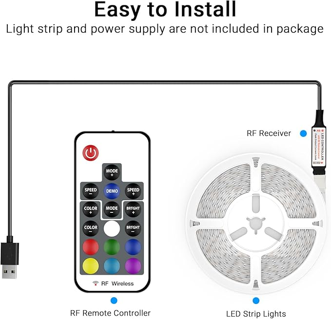 DAYBETTER RF Wireless Remote LED Controller, DC 5V to 24V - Image 6