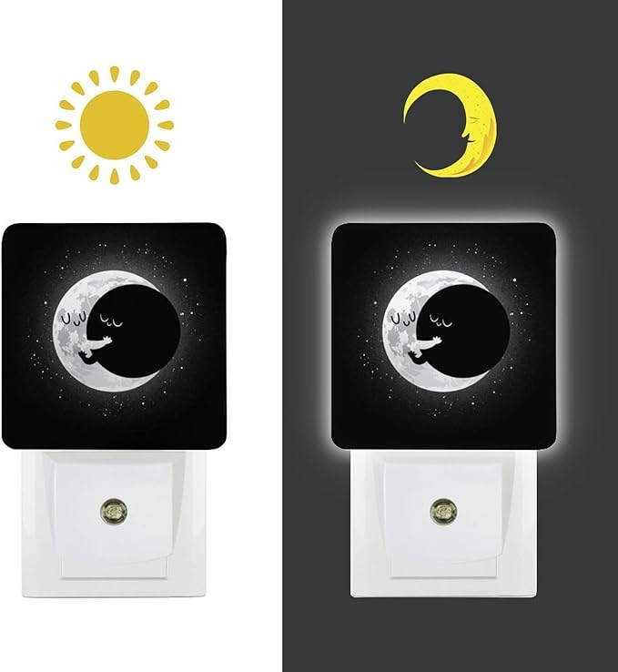 Cute Lunar Eclipse Night Light, Plug into Wall Decor Nightlights - Image 7