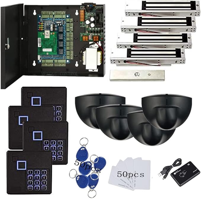 MENGQI-CONTROL Request to Exit PIR Motion Sensor 4 Doors Access Control by MENGQI-CONTROL