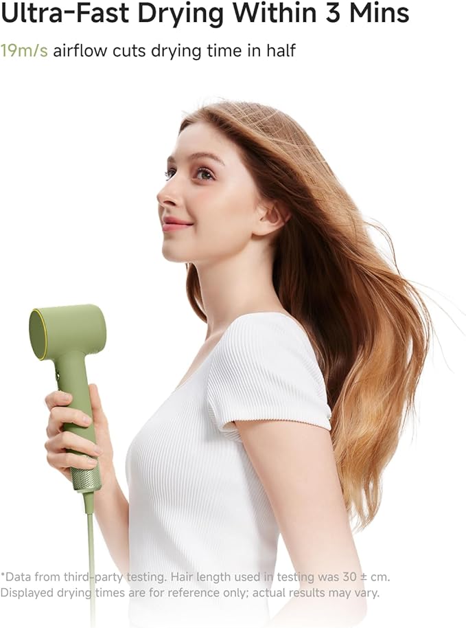 Laifen MINI Hair Dryer, Lightweight and Compact High Speed 200M Ionic Blow Dryer - Image 6