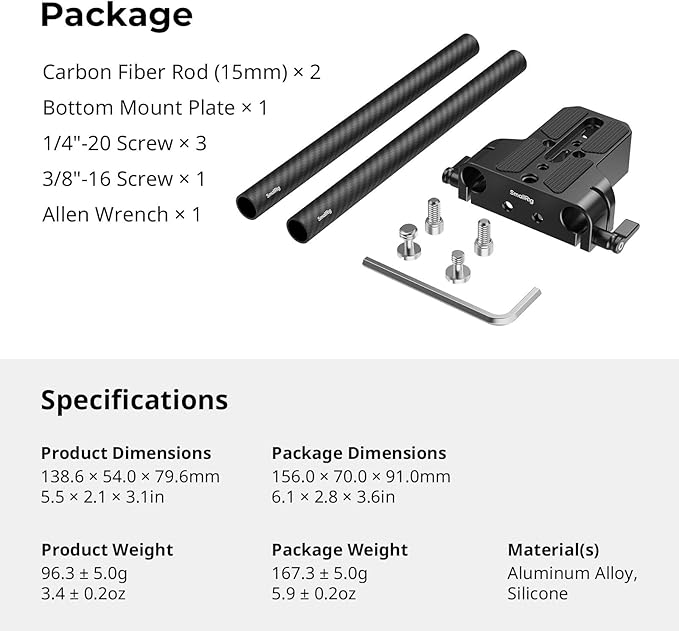 SMALLRIG Camera Base Plate Kit - Image 7