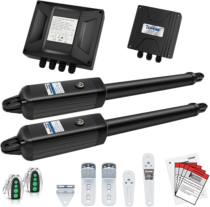 TOPENS A8132 Dual Swing Gate Opener Heavy Duty Automatic Gate Motor by TOPENS