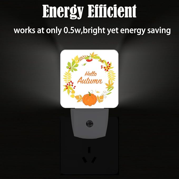 FSHVQKD Hello Autumn Night Light, Plug Into Wall - Image 4
