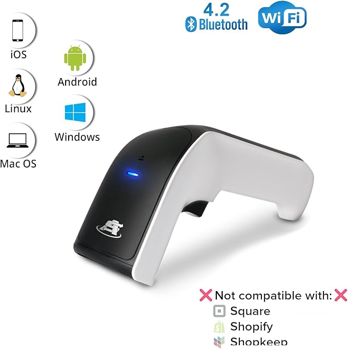 ScanAvenger Wireless Portable 1D&2D Bluetooth Barcode Scanner: Hand Scanner - Image 2