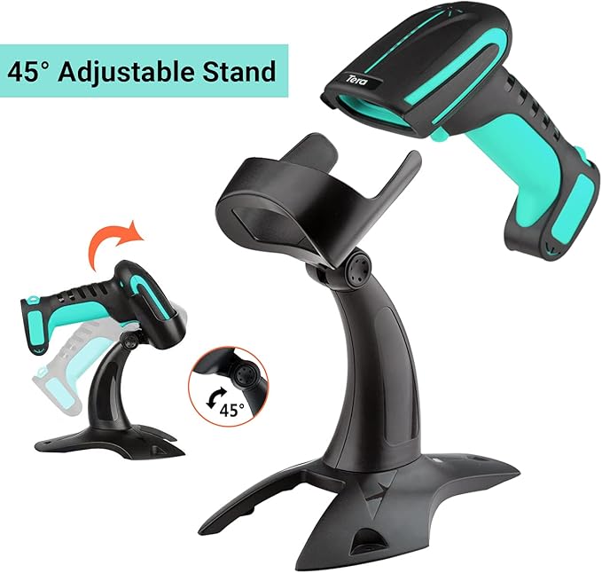 Tera 1D 2D QR Barcode Scanner Wireless - Image 5