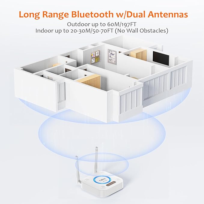 1Mii Bluetooth 5.2 Audio Receiver, Long Range HiFi Bluetooth Adapter w/ 3D - Image 4