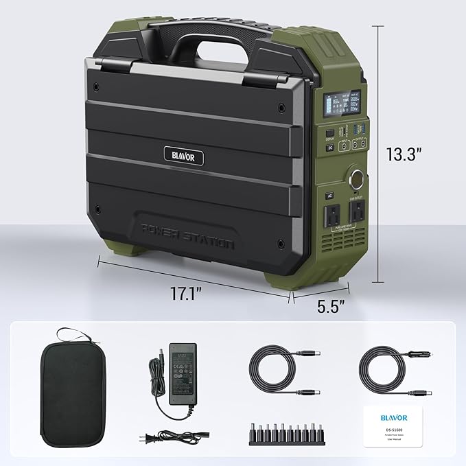 BLAVOR Portable Power Station 1600W, Built-in Solar Panel, 1024Wh LiFePO4 - Image 8