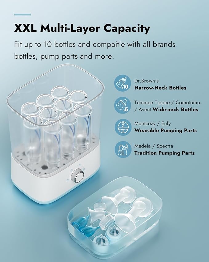 Papablic Baby Bottle Sterilizer and Dryer Pro, Esterilizador De Biberones - Image 5