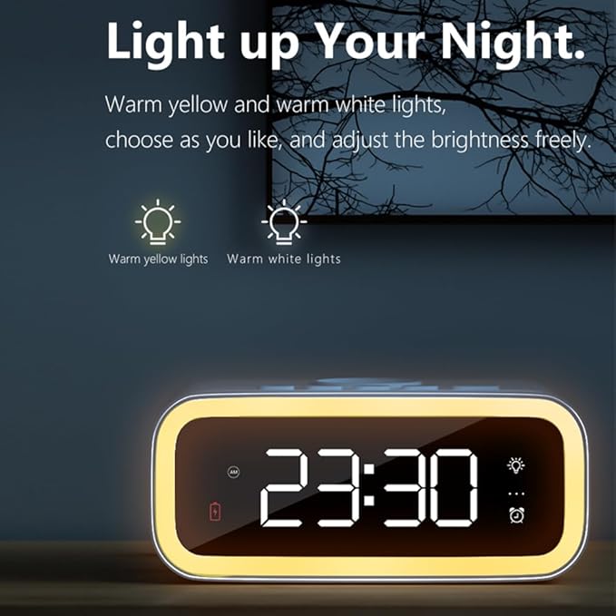 IHAO 5in1 Multi-Functional Alarm Clock - Image 4