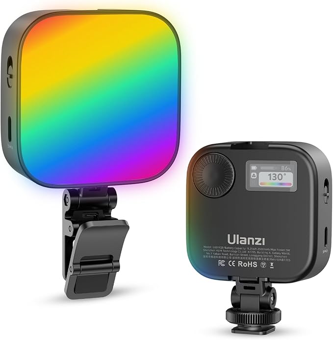 ULANZI U60 RGB Video Lights Black LED Camera Light 360° Full Color Portable by ulanzi