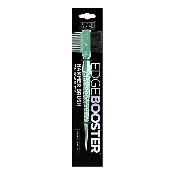 Style Factor EDGE BOOSTER® Hammer Brush Rat Tail– Double-Sided Edge Control - Image 2