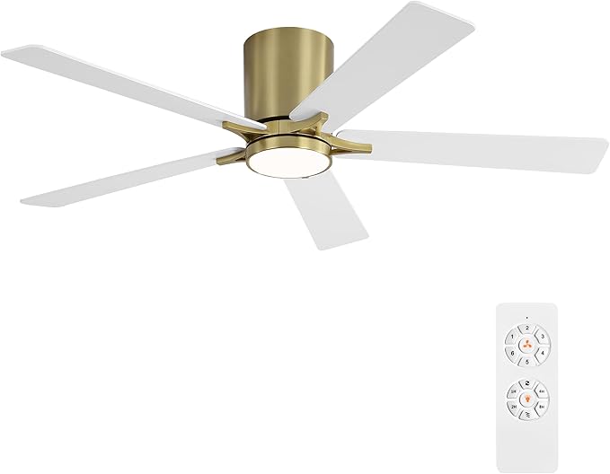 WINGBO 48" DC Flush Mount Ceiling Fan by HomePage