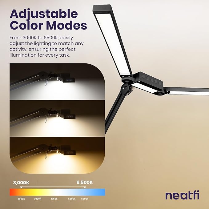 Neatfi LED Desk Lamp, Dimmable Desk Light - Image 5