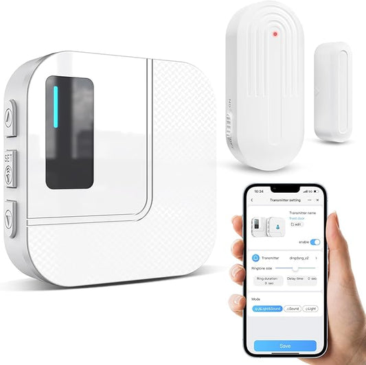Door Chime, Sanjie WiFi Door Sensor Open Chime When Entering by SANJIEGuardSecurity