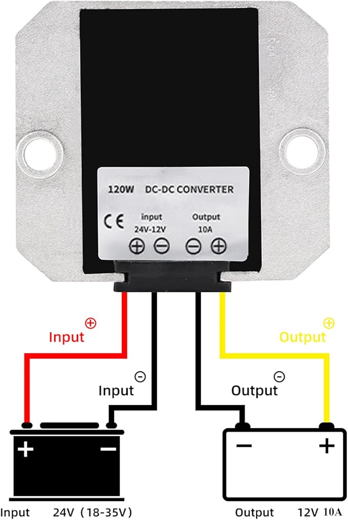 MGGi DC 24V to 12V 10A 120W Voltage Buck Converter Waterproof Power Transformer - Image 3