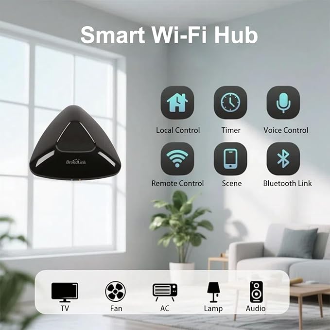 BroadLink Universal IR/RF Remote RM MAX, Wi-Fi & BLE Smart Hub - Image 4