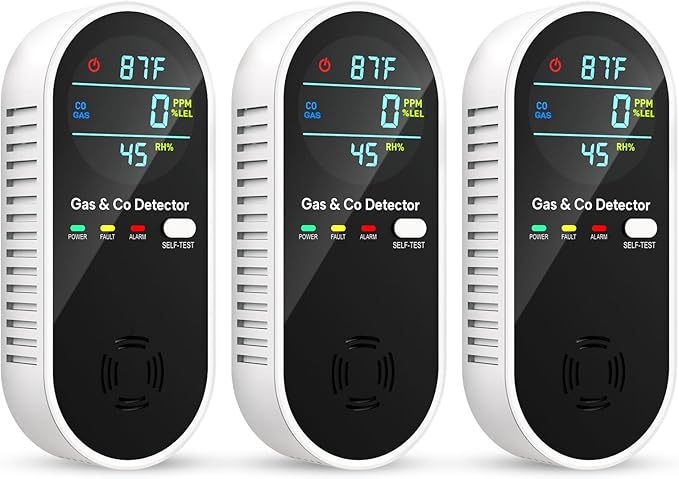 Vilfet Carbon Monoxide Detectors & Natural Gas Detector, 4-in-1 Carbon Monoxide by VilfeLLC
