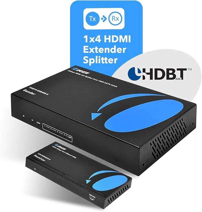 OREI 1x4 HDMI Extender Splitter Over Single CAT6/7 Cable 4K@60Hz - Image 4