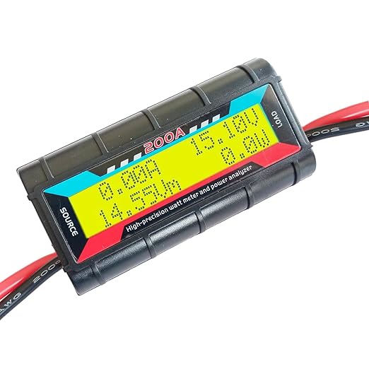 Proshopping 200A RC Watt Meter, High Precision Power Analyzer, DC 0-60V Volt by Proshopping