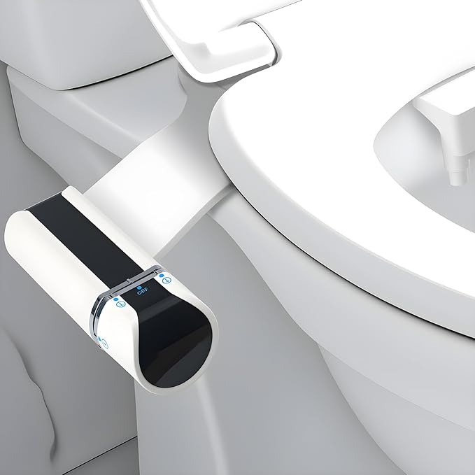 Bidet Attachment, Self-Cleaning Dual Retractable Nozzles Bidet, Ultra Slim - Image 8