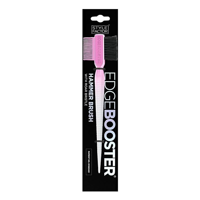 Style Factor EDGE BOOSTER® Hammer Brush Rat Tail– Double-Sided Edge Control - Image 2