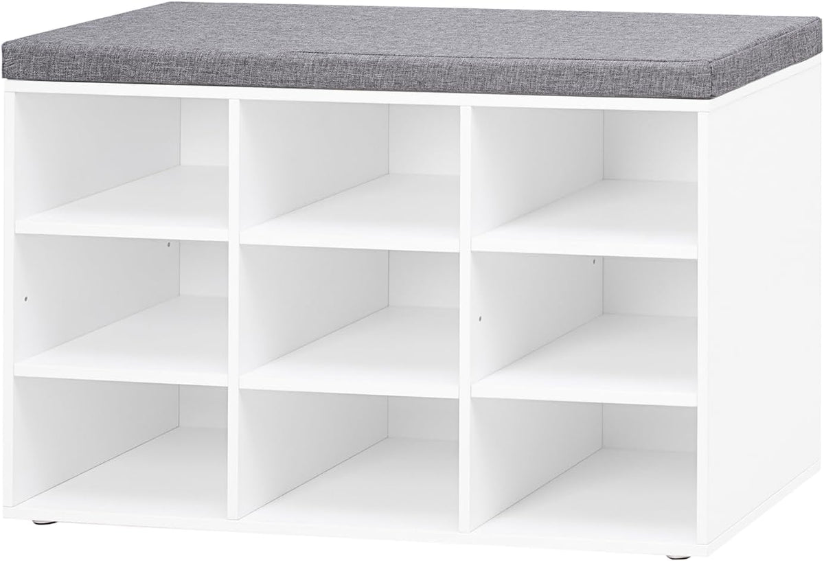 dinzi lvj shoe storage bench with cushion, 31.5", main product view