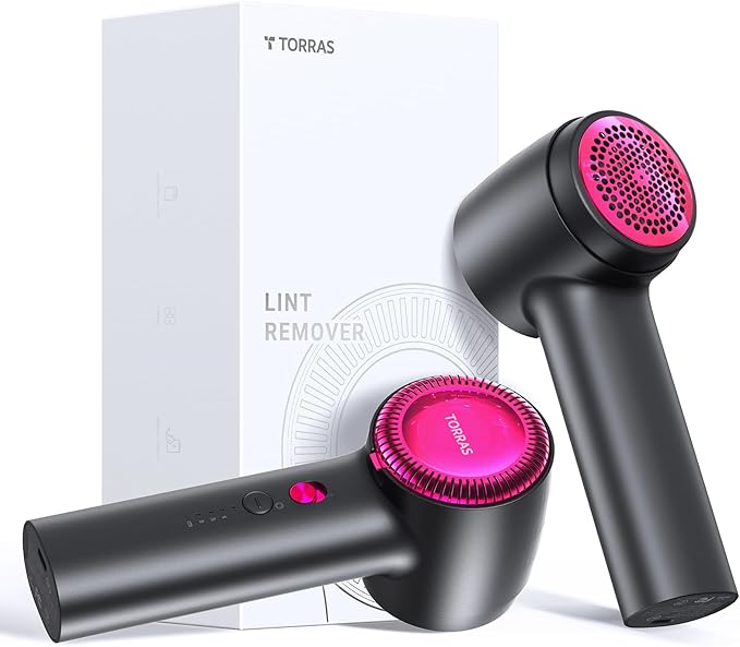 TORRAS Rechargeable Fabric Shaver Electric Lint Remover 3-Speed Remove Fuzz by TORRAS