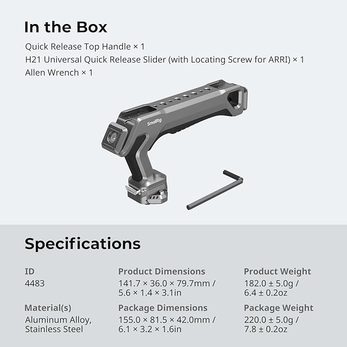 SmallRig Quick Release Top Handle - Image 8