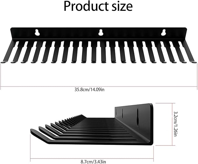 EINCORN Professional Grades Cable Storage Rack 20 Slot Wall Organizers - Image 3