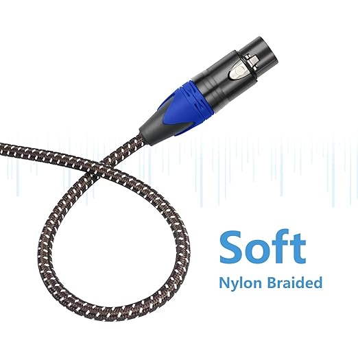 Smithok 2Pack 1/4" to XLR Cable, Heavy Duty Nylon Braided, Balanced 1/4" TRS to - Image 8