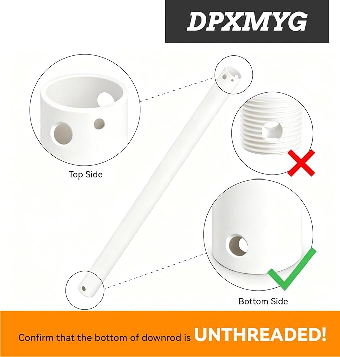 DPXMYG 24 inch Ceiling Fan Downrod - Image 3