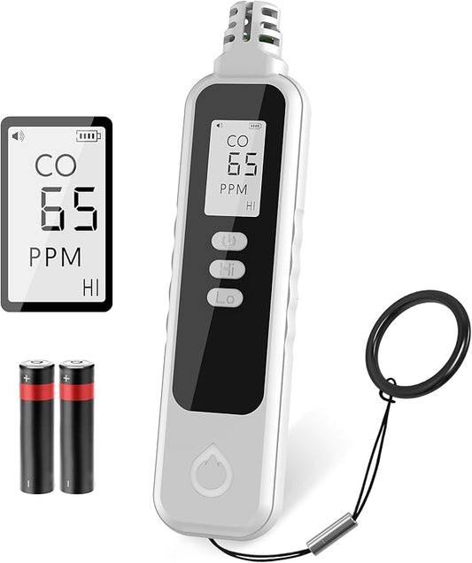 PUTECCH Carbon Monoxide Detectors Portable CO Detector Battery Powered by PUTECCH