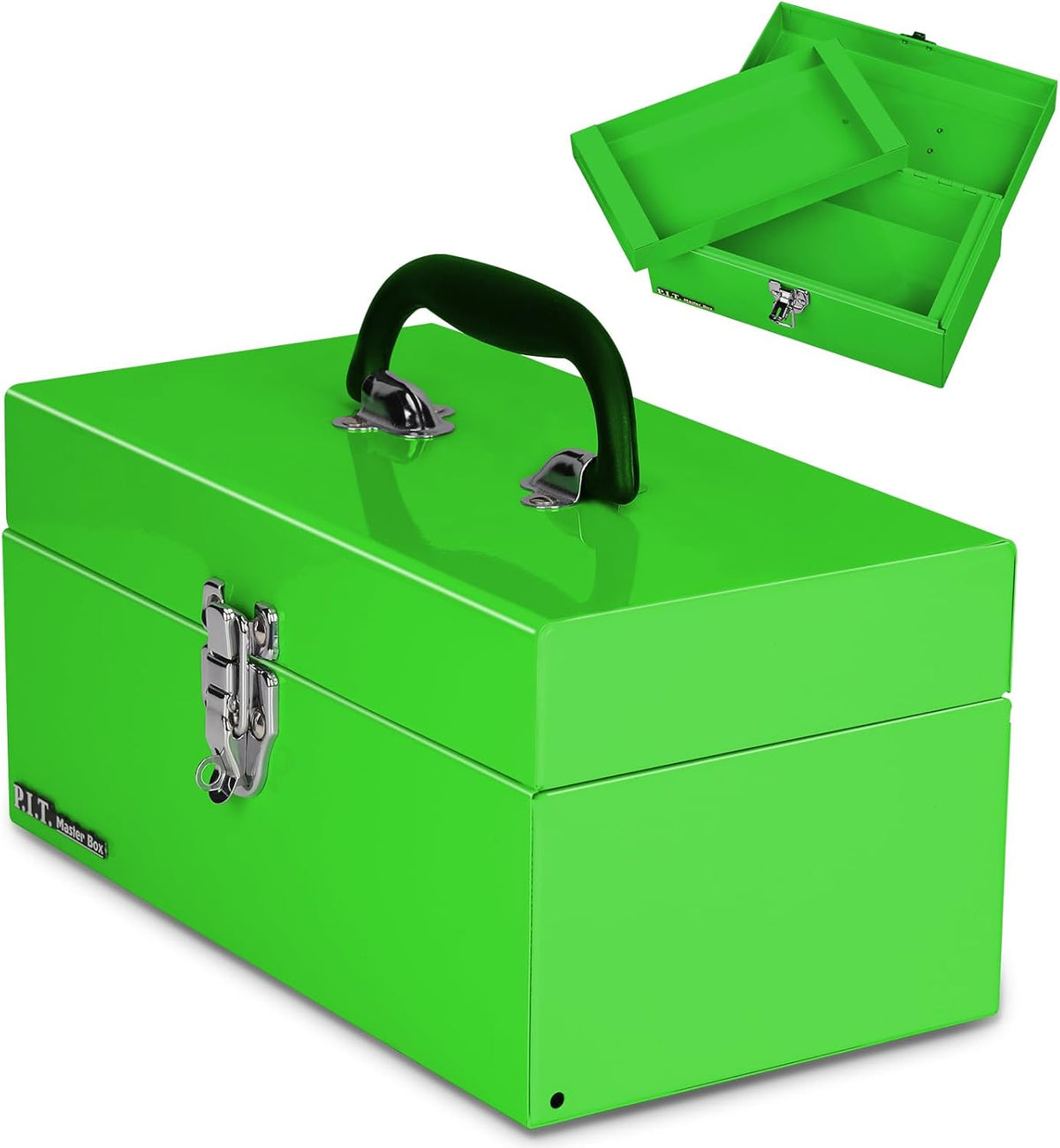 p.i.t. metal tool box 12 inch,portable small toolbox, main product view