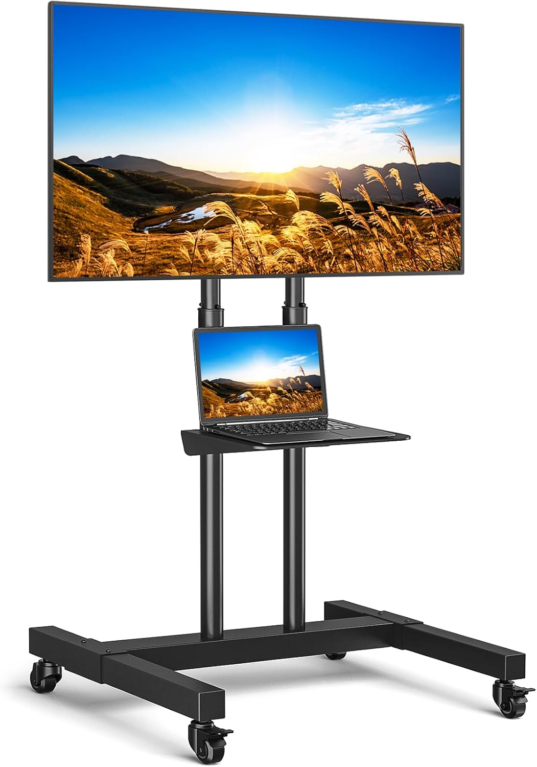 Rfiver Mobile TV Cart Rolling TV Stand