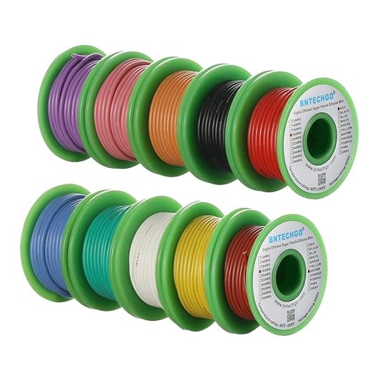 BNTECHGO 18 Gauge Silicone Wire Kit 10 Color Each 25 ft Flexible 18 AWG - Image 2