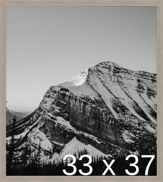 Frame It Easy 33 x 37 Rustic Gray Wood Frame by FrameItEasy