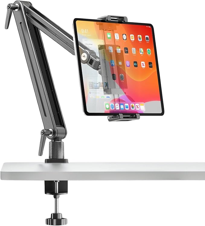 Portable Monitor Stand Desk Holder- Large Clamp support up to 12.9 14.6 15.6 by Fesing