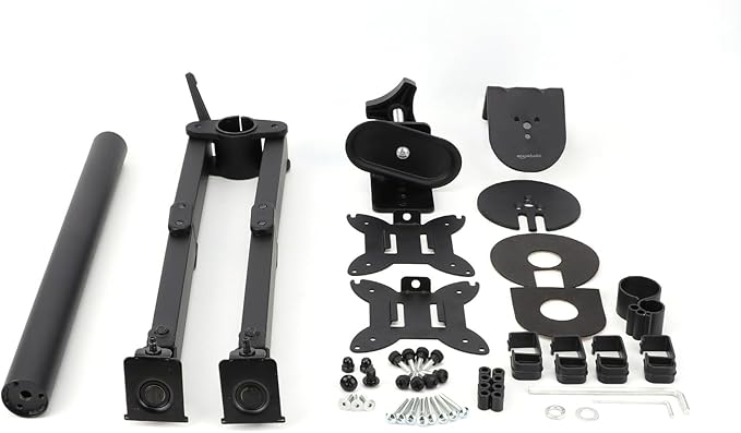 Amazon Basics Adjustable Dual Computer Monitor Arm Mount, Holds up to 32" - Image 6