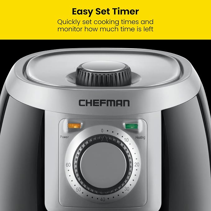 CHEFMAN Small, Compact Air Fryer Healthy Cooking, 2 Qt, User Friendly and - Image 4