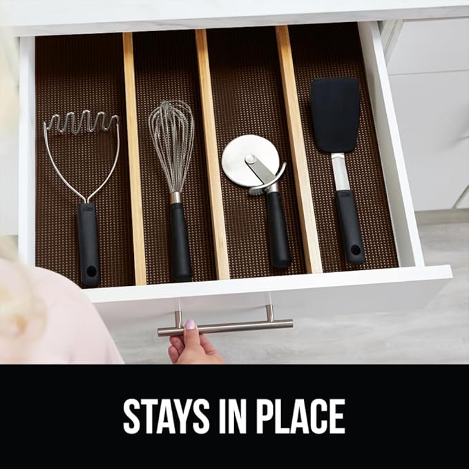 GORILLA GRIP powerGRIP Drawer Shelf and Cabinet Liner, Thick Strong Hold - Image 9