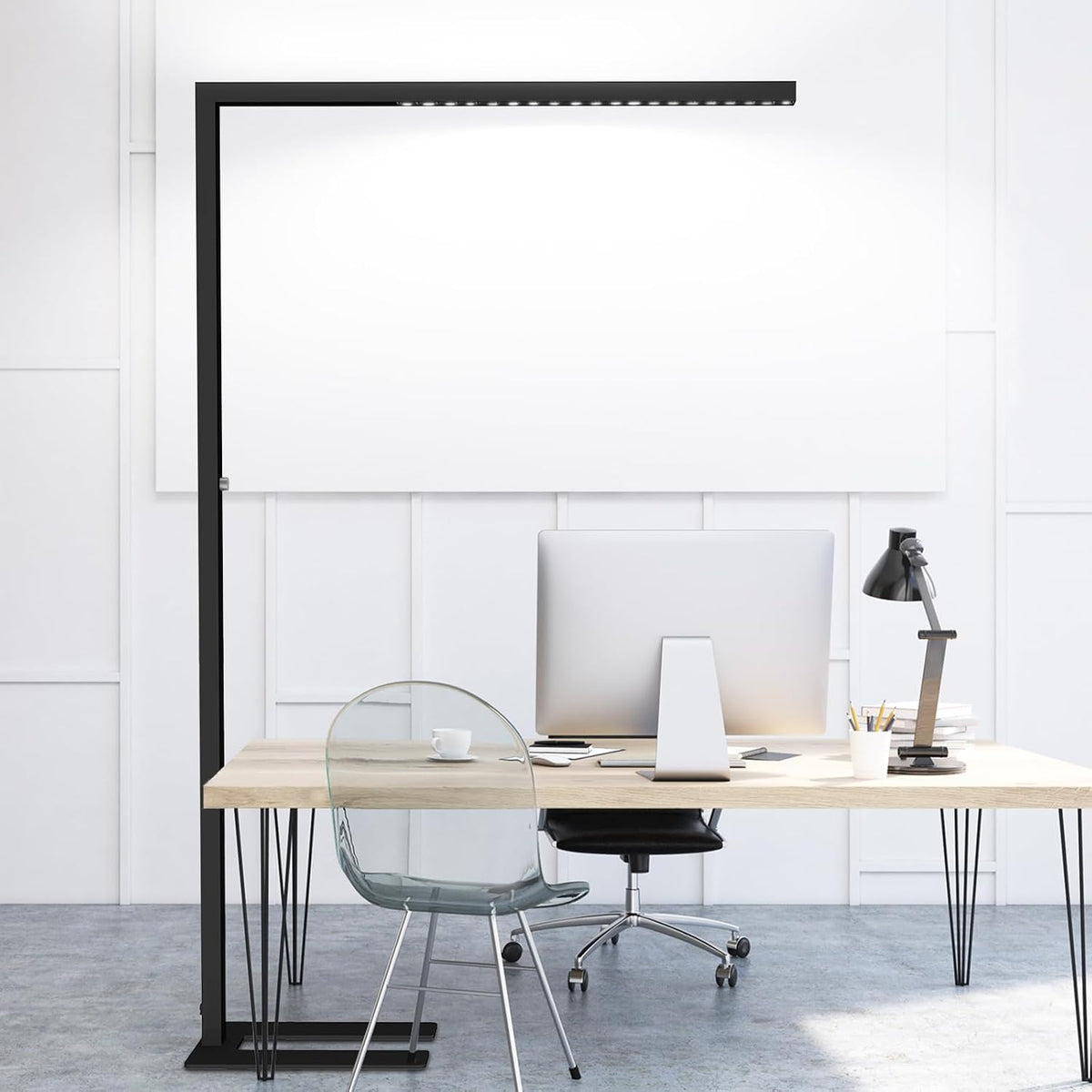 STERREN 77" LED Floor Lamp, 7350LM Dimmable Eye-Care Standing Piano Lamp