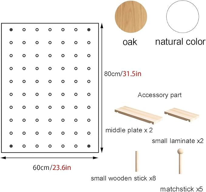 Wooden Wall Organizer Kit - Image 3