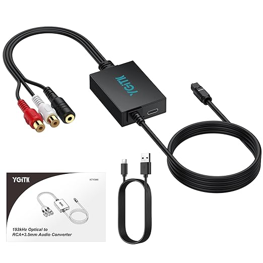YGiTK 192kHz DAC Digital to Analog Audio Converter SPDIF to RCA+3.5mm Converter - Image 7