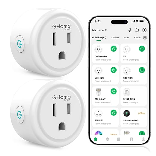 GHome Smart Plug, WiFi Smart Plugs Work by GhomeSmart