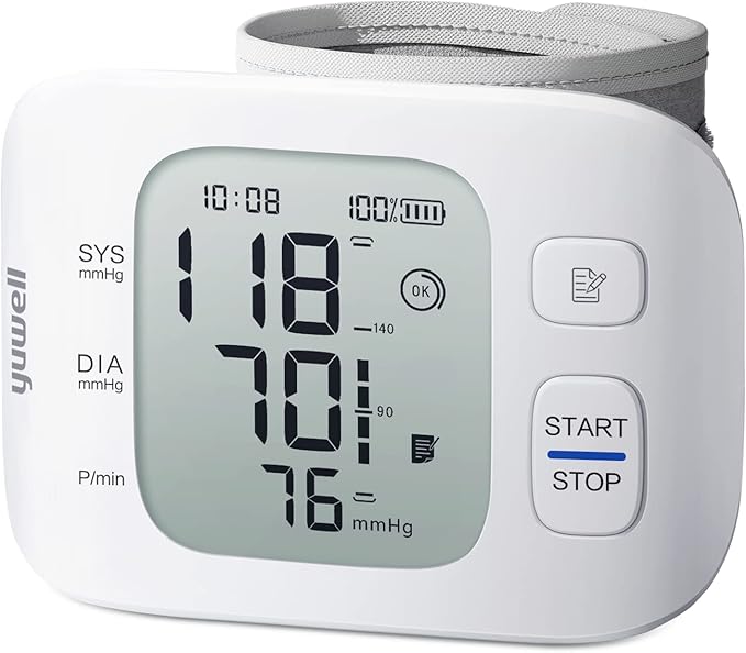yuwell Wrist Blood Pressure Monitor | Clinical Accuracy, BP Machine by Yuwell