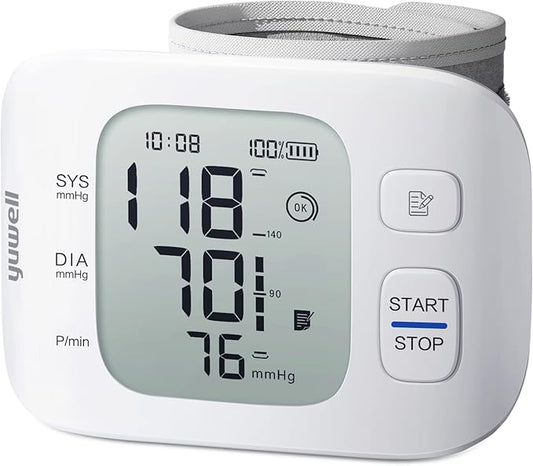 yuwell Wrist Blood Pressure Monitor | Clinical Accuracy, BP Machine by Yuwell