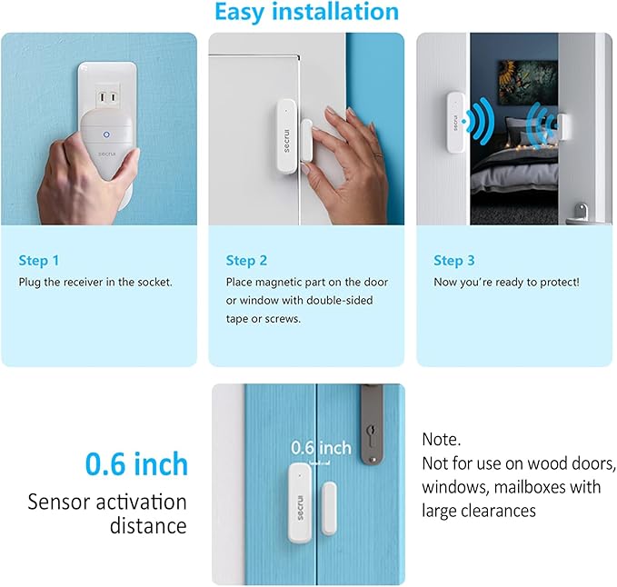 SECRUI Door Chime, Door Open Sensor Chime - Image 5