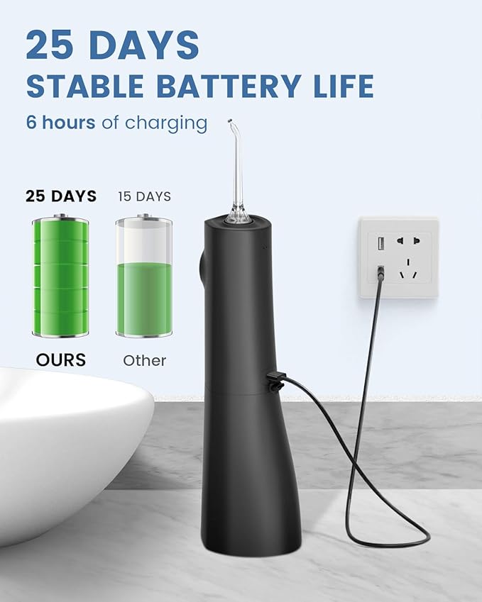 AUIEI Water Flosser Teeth Pick: 9 Jet Tips Cordless Oral Irrigator - Image 7